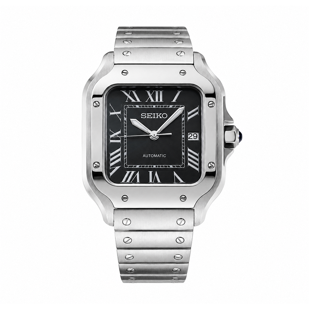 Seiko Mod Santos Classic Black