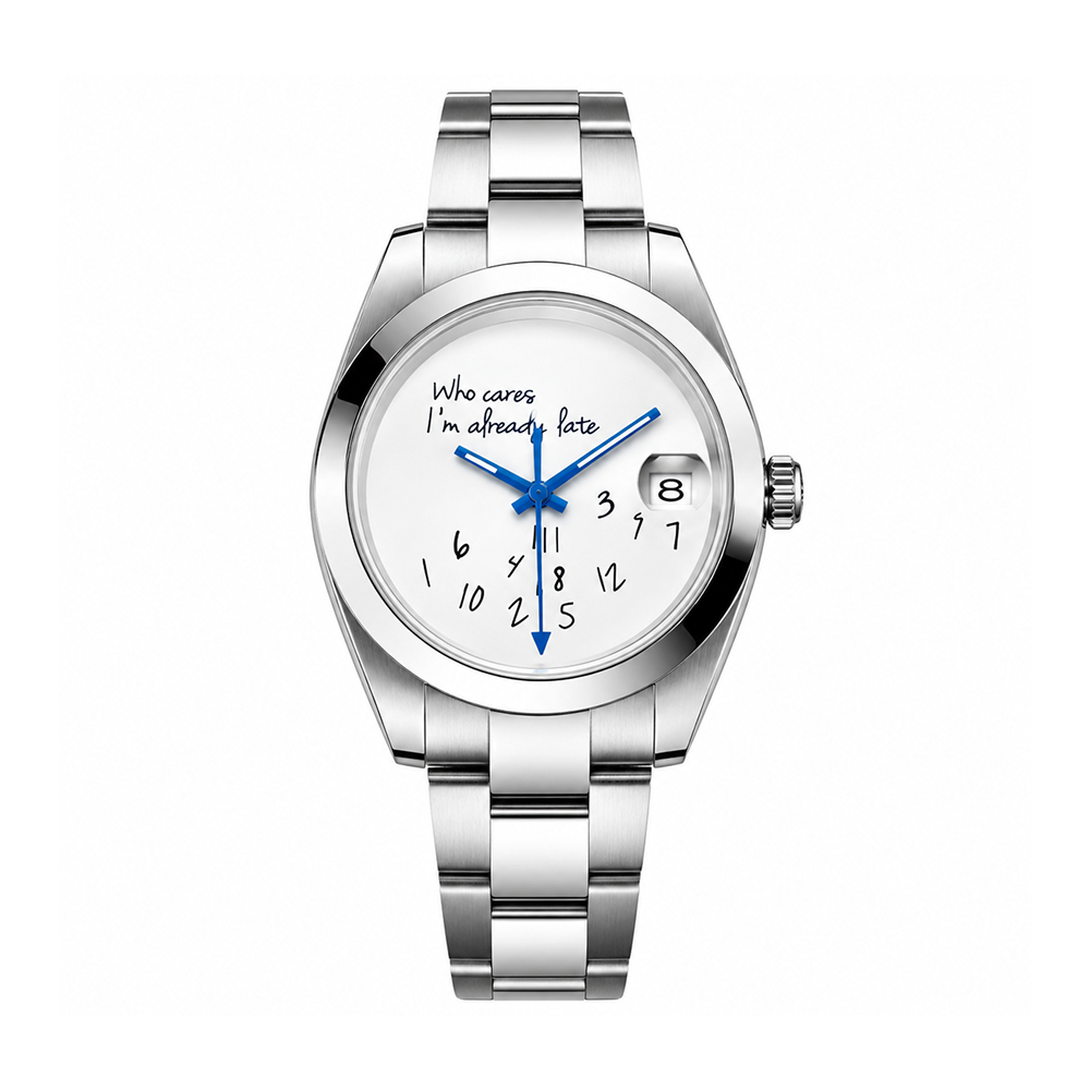 Seiko Mod Who Cares I'm Already Late