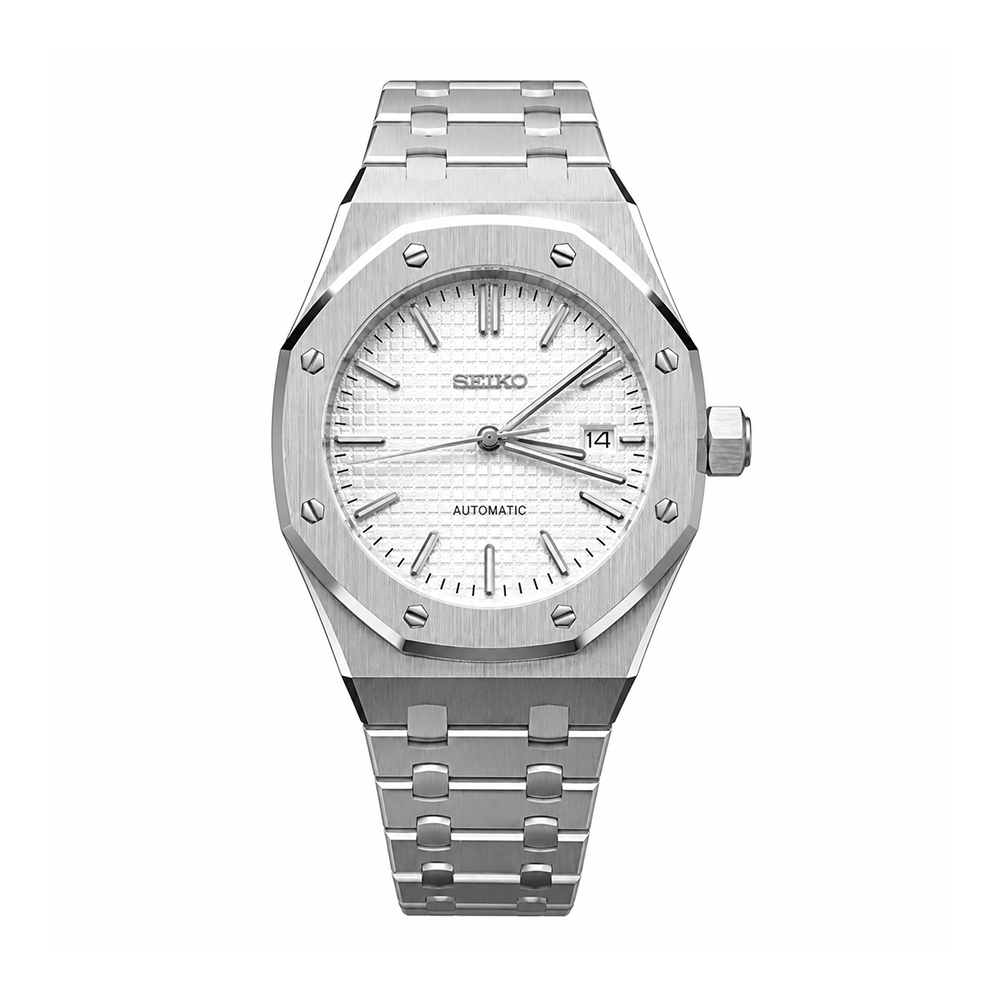 Seiko Mod Royal Oak White