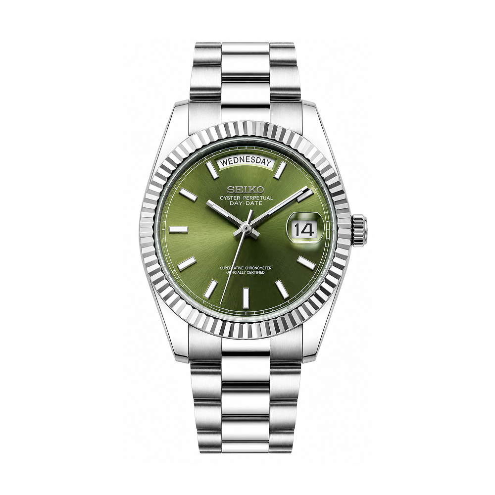 Seiko Mod Day-Date Olive Green